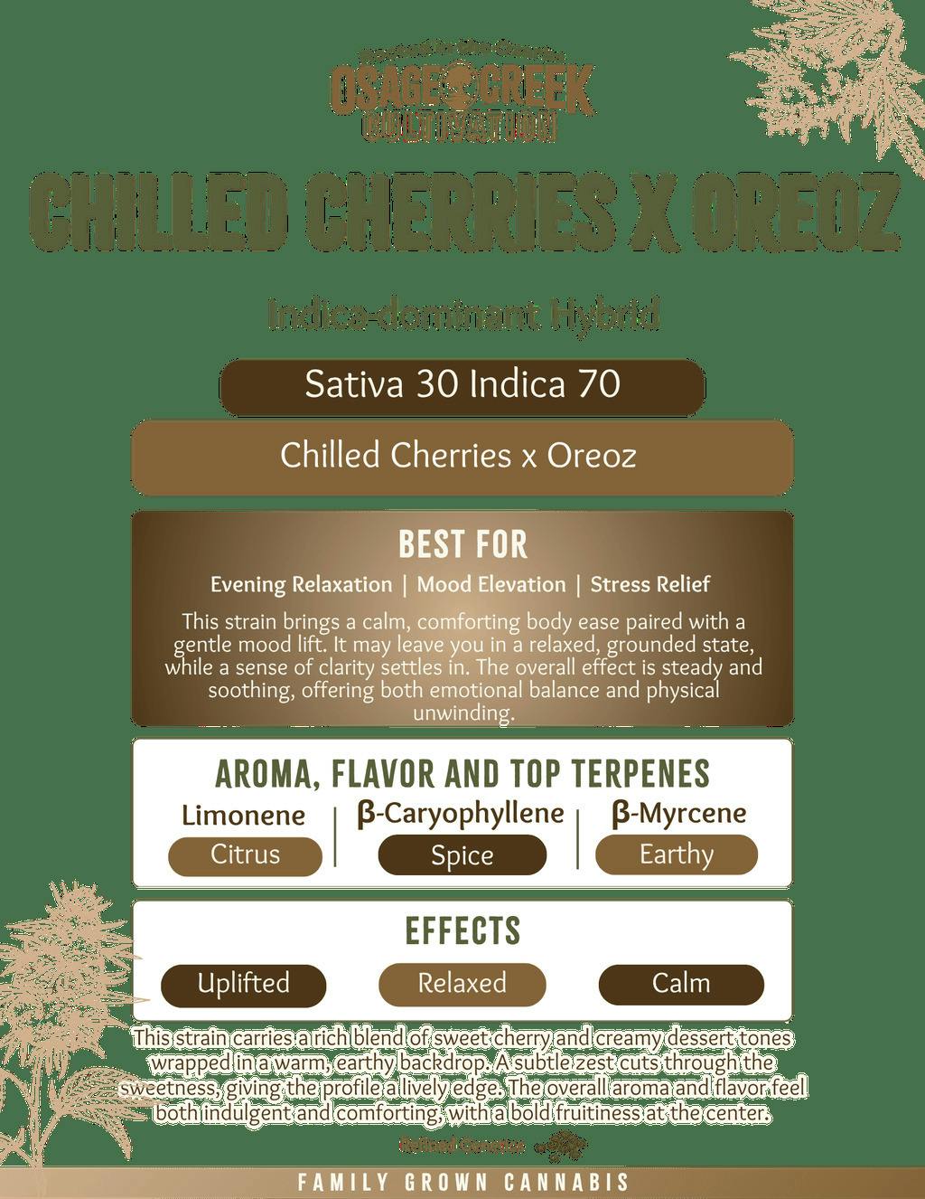 Osage: Flower | Chilled Cherries x Oreoz | 3.5g
