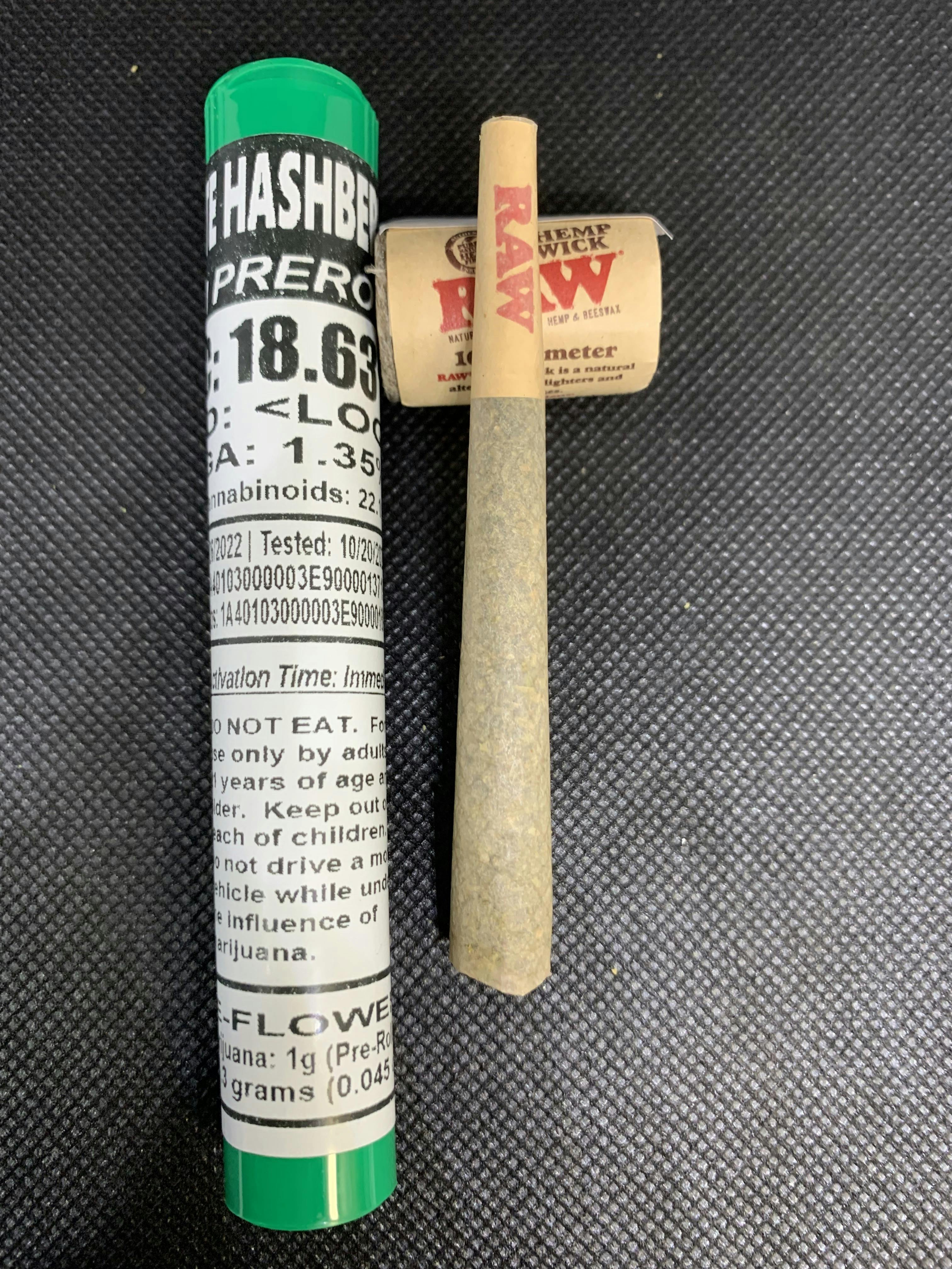 CB - Pre Roll 1g - Chocolate Hashberry (H)