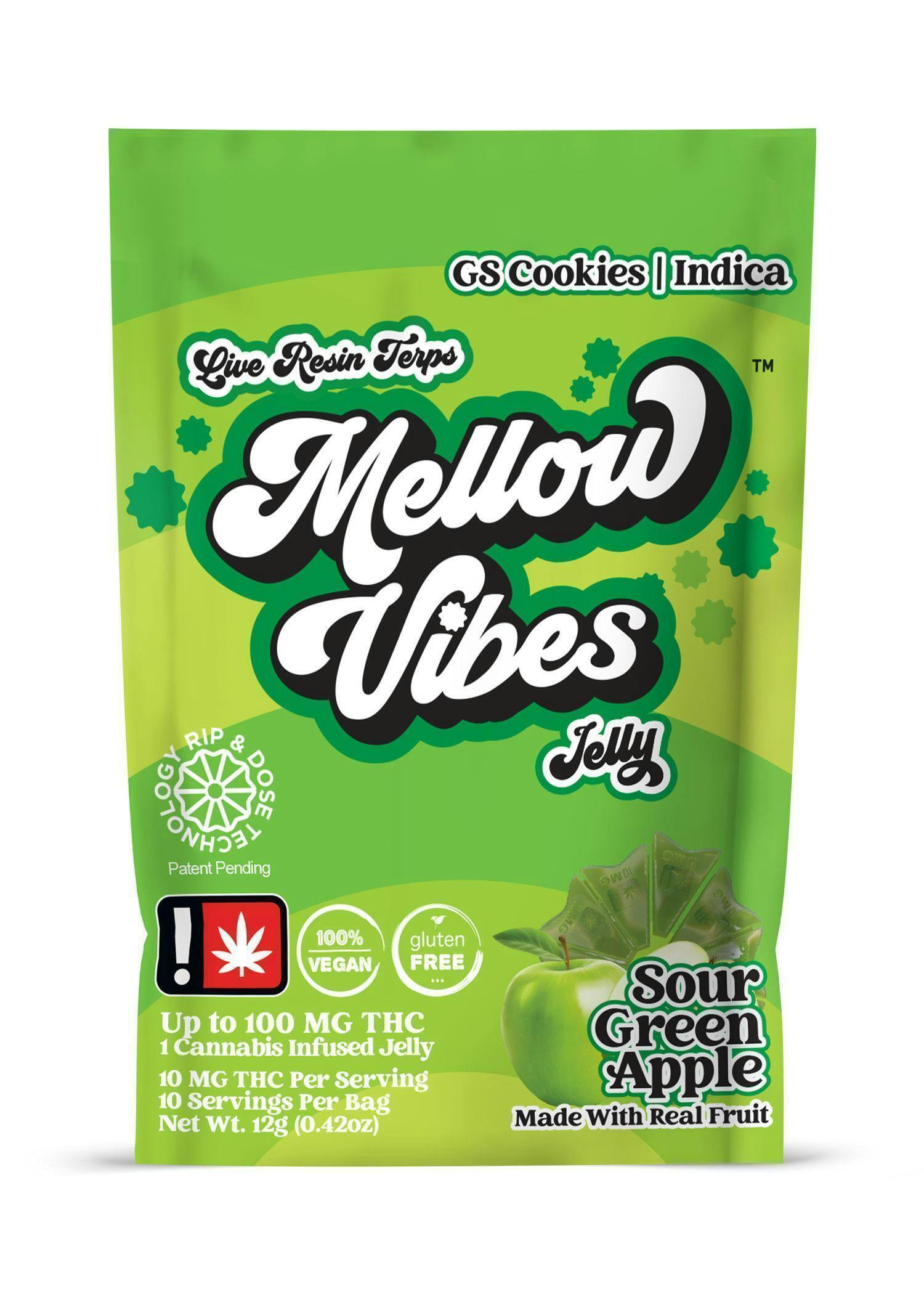 Mellow Vibes: Sour Green Apple - 1pc Jelly