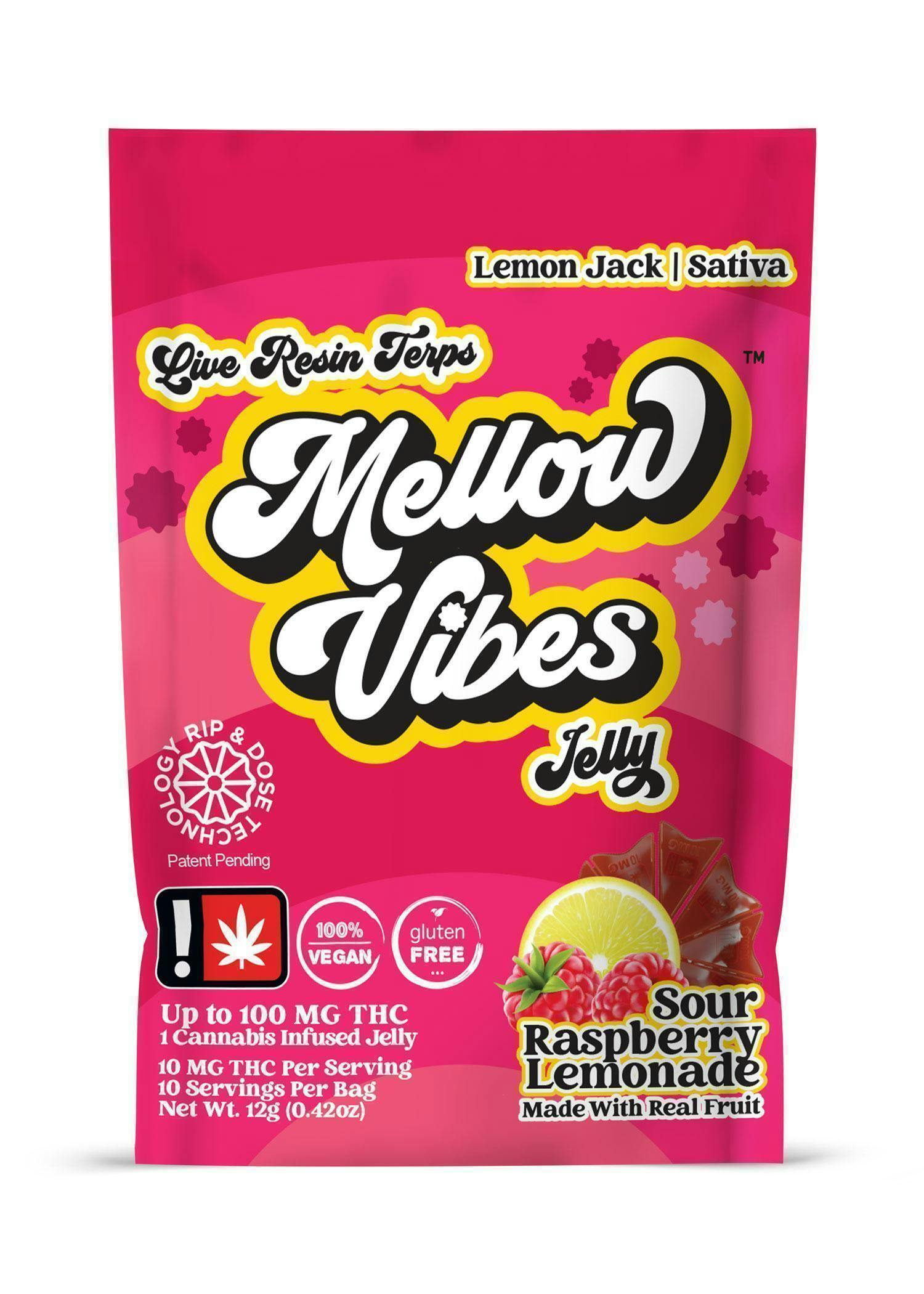 Mellow Vibes: Sour Raspberry Lemonade - 1pc Jelly