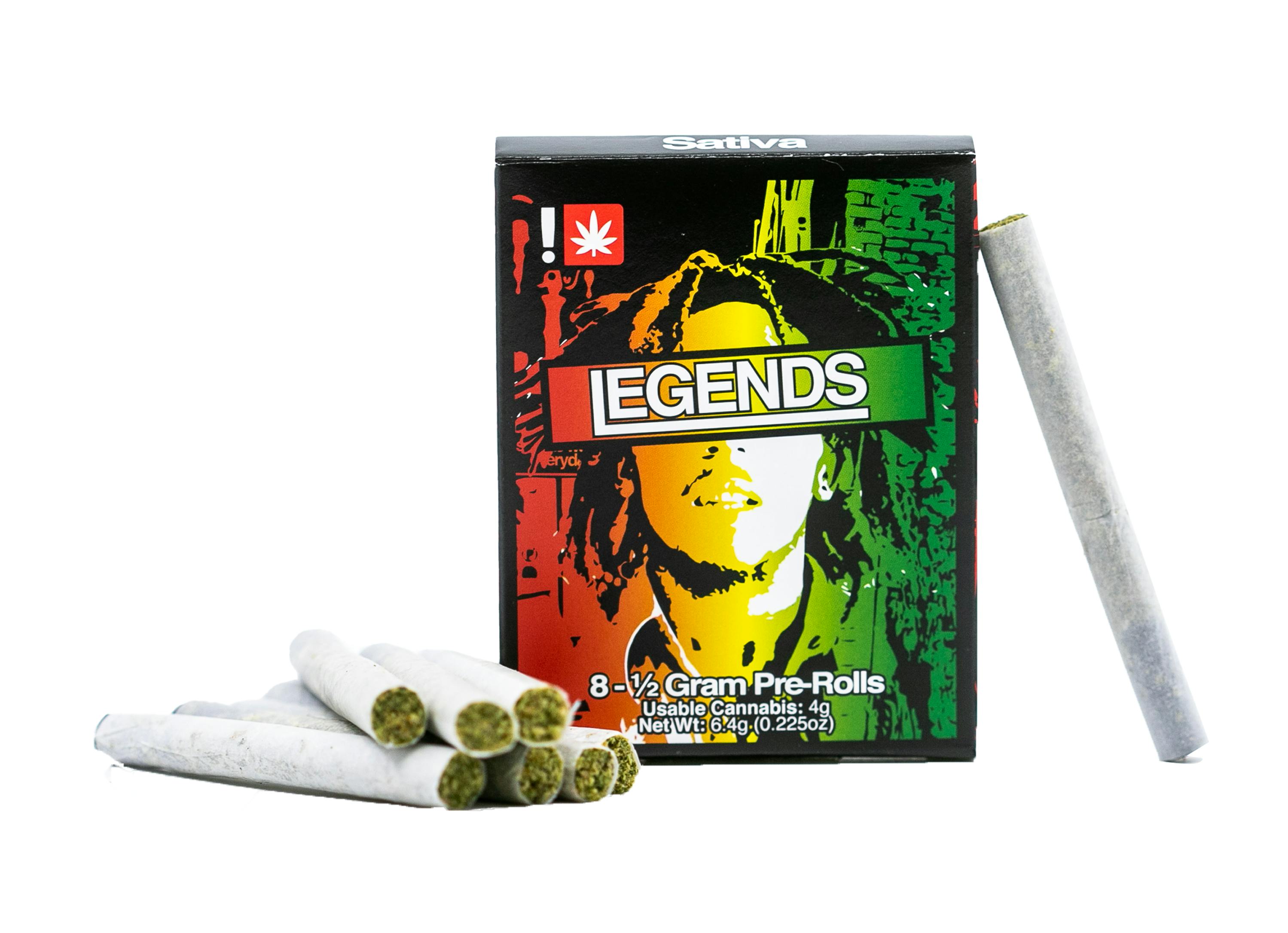 Legends - Pre Roll 8 Pack 0.5g - Red Rager (S)