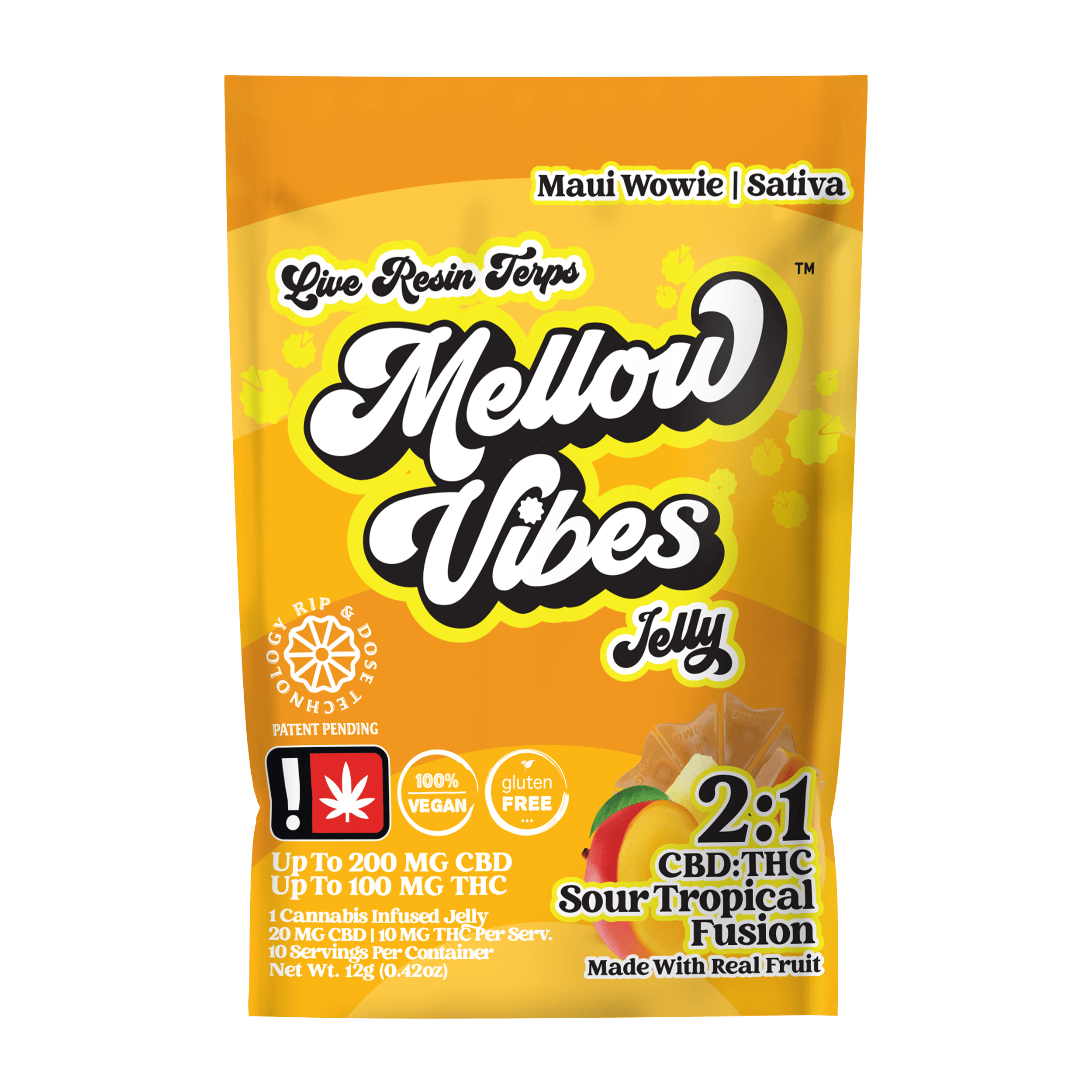 Mellow Vibes: Sour Tropical Fusion :1 - 1pc