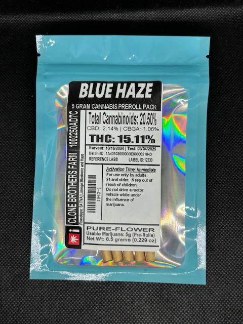 CB - Pre Roll 5 Pack - Blue Haze (S)