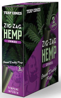 Zig Zag - 2pc Hemp CONE - Grand Daddy Purp