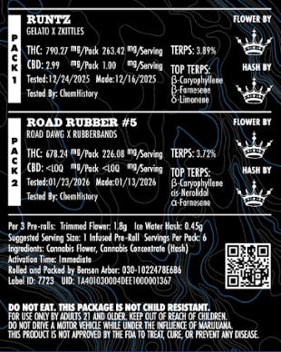 Benson Arbor: Runtz + Road Rubber