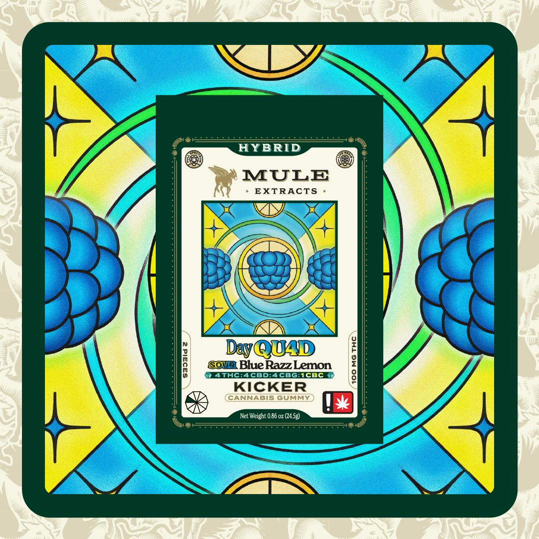 Mule Extracts: Blue Razz Lemon Day Quad :1 - Kicker