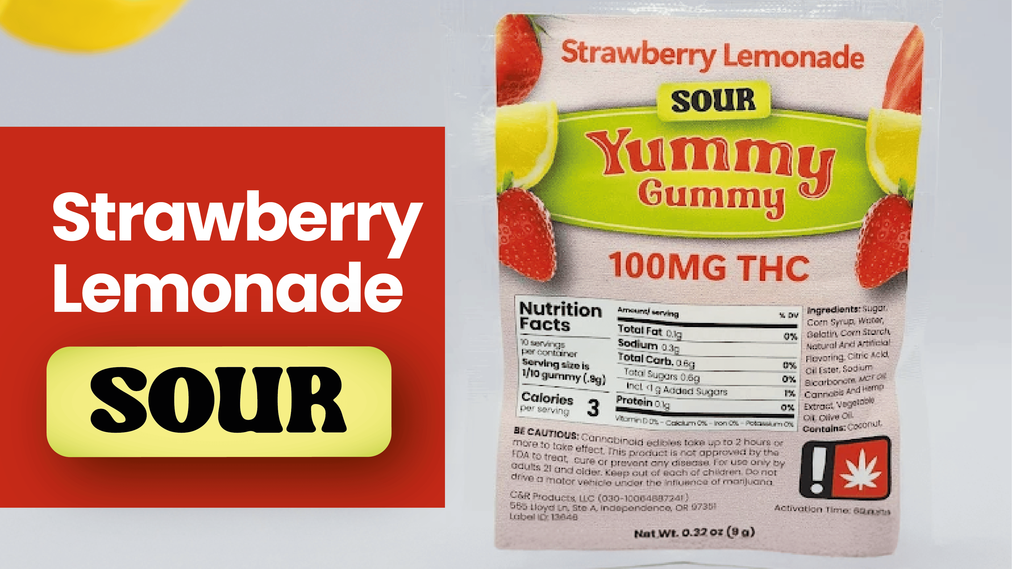 Yummy Gummy: Sour Strawberry Lemonade - Biomax