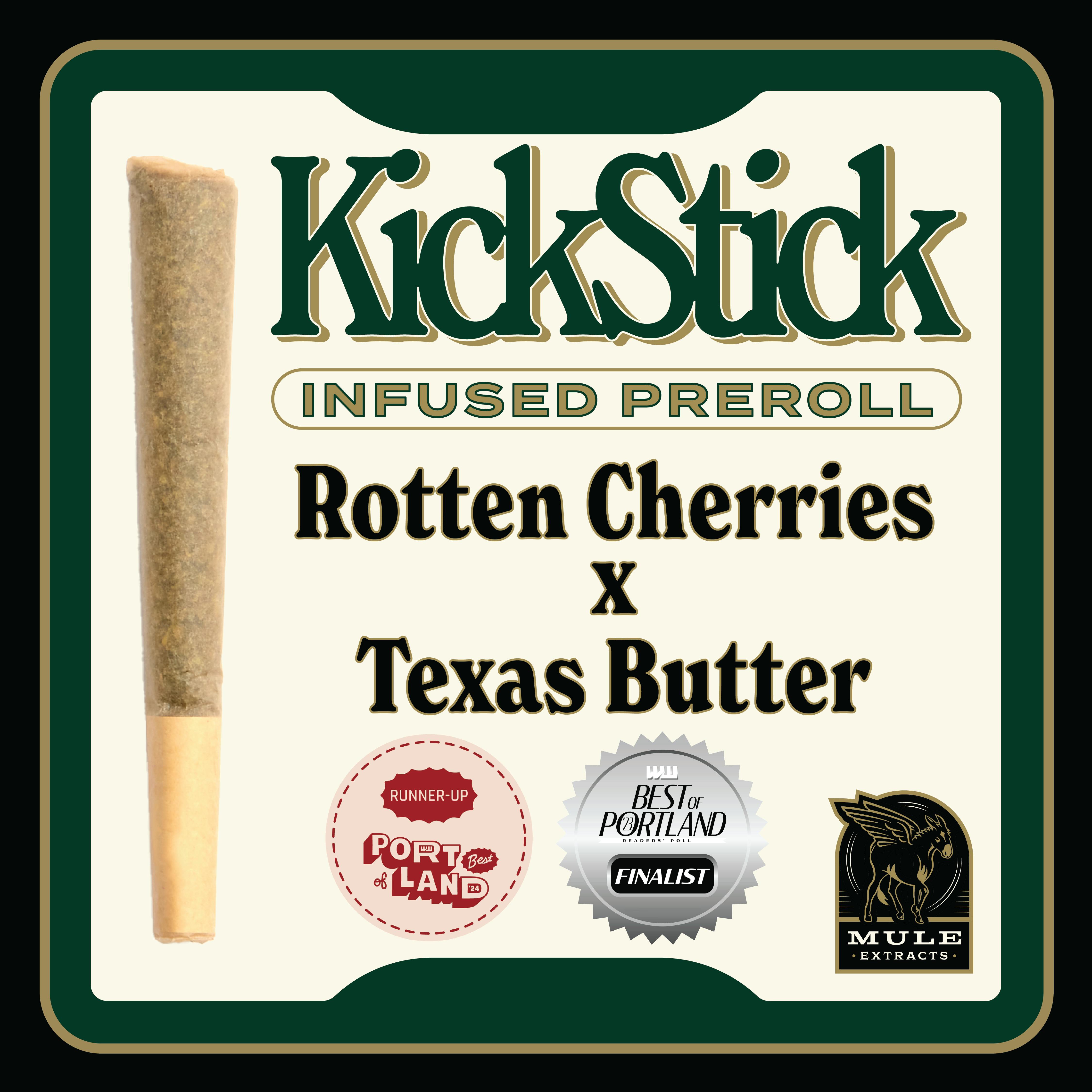 Mule Extracts - Infused Kick Stick 1g - Rotten Cherries x Texas Butter (H)