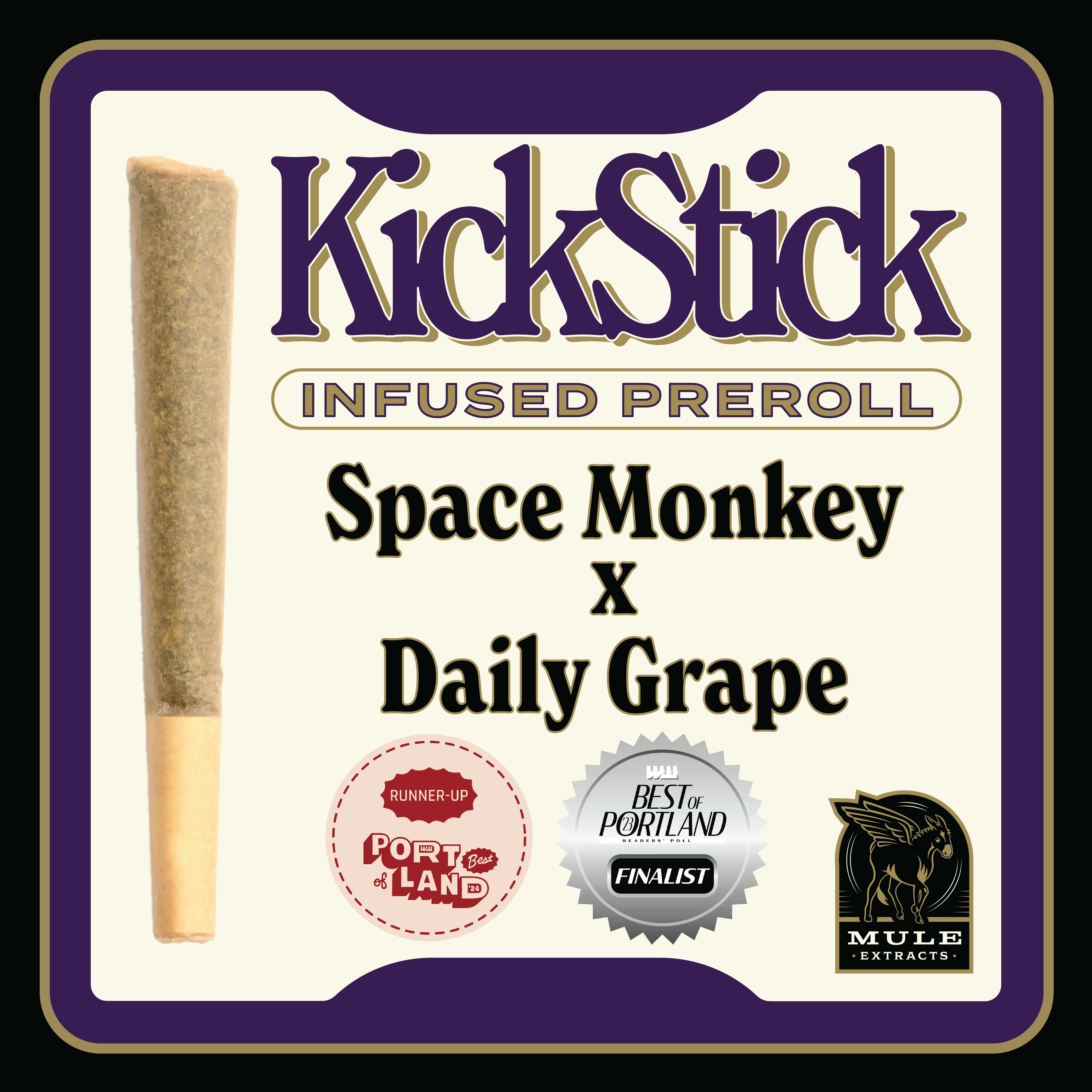 Mule Extracts - Infused Kick Stick 1g - Space Monkey x Daily Grape (I)
