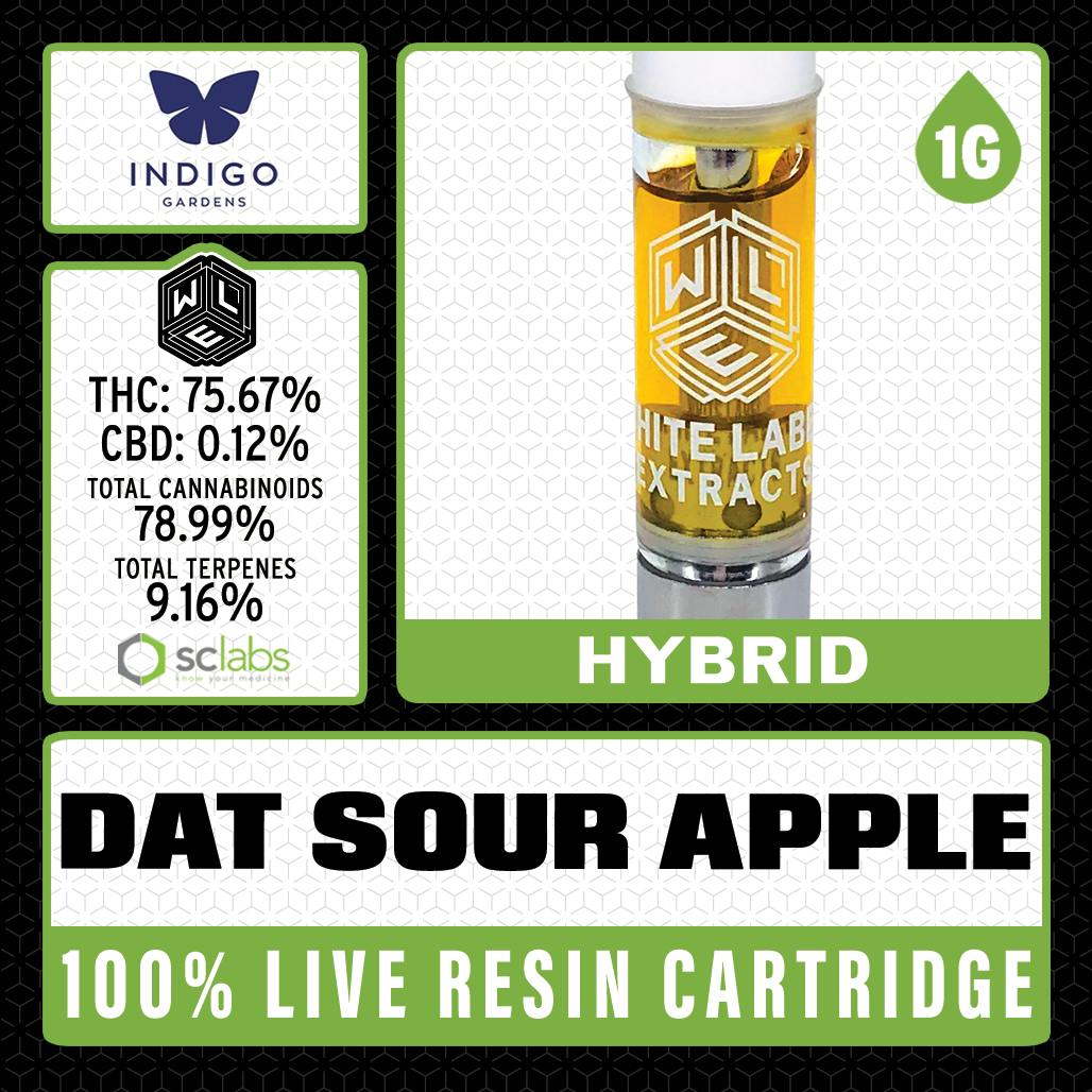 WLE - Dat Sour Apple (H) - Live Resin Cartridge 1g