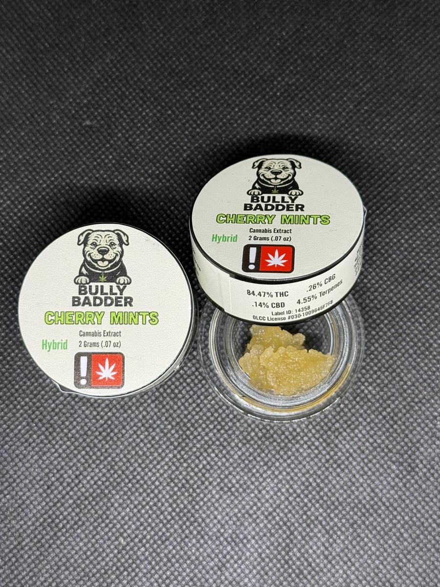 Bully Badder - 2G Cherry Mints (H) - Cured Resin Dab 2g