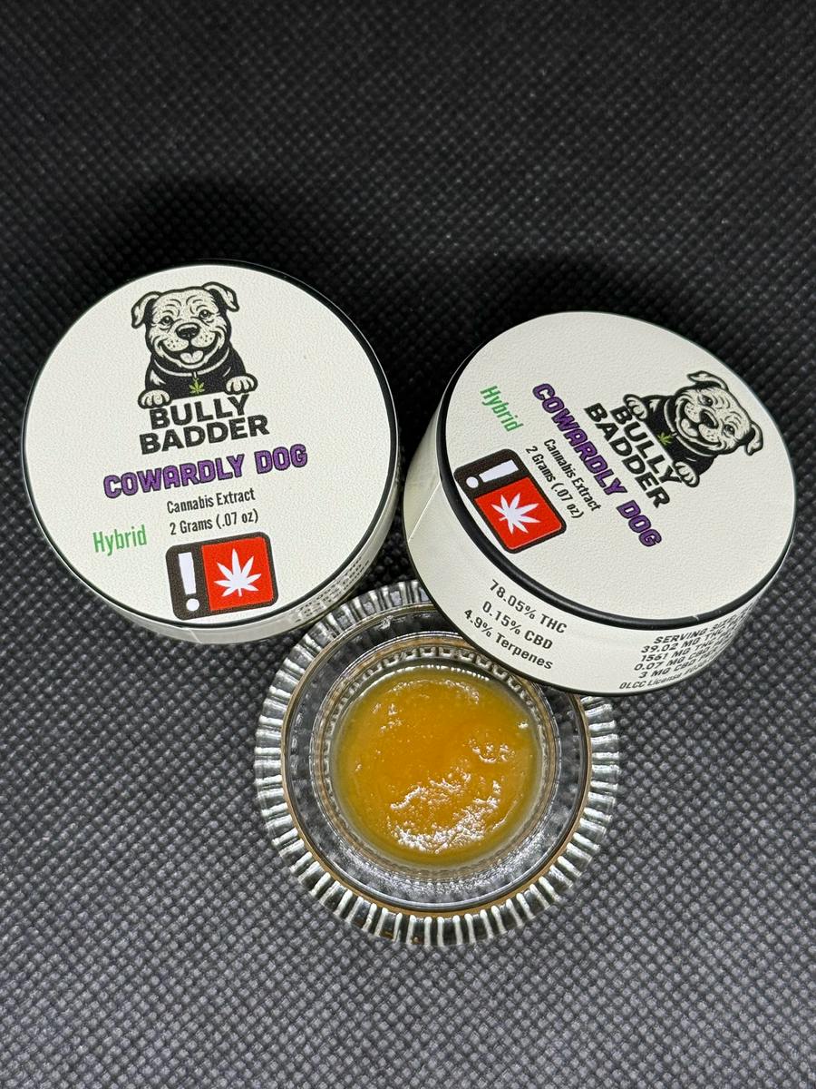 Bully Badder - 2G Cowardly Dog (H) - Cured Resin Dab 2g