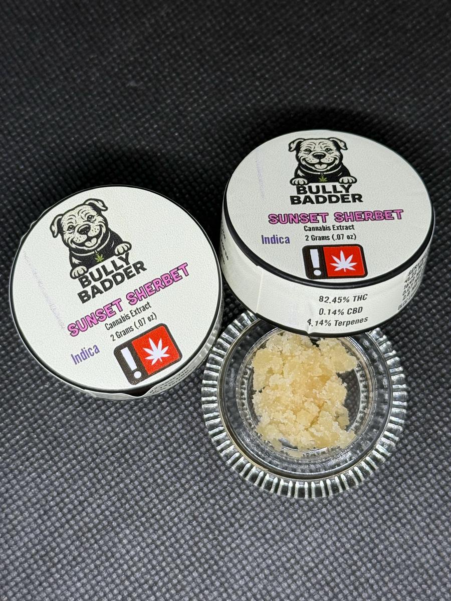 Bully Badder - 2G Sunset Sherbet (I) - Cured Resin Dab 2g