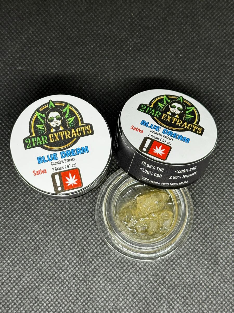 2 Far Extracts - 2G Blue Dream (S) - Diamonds & Sauce BUCKET 2g