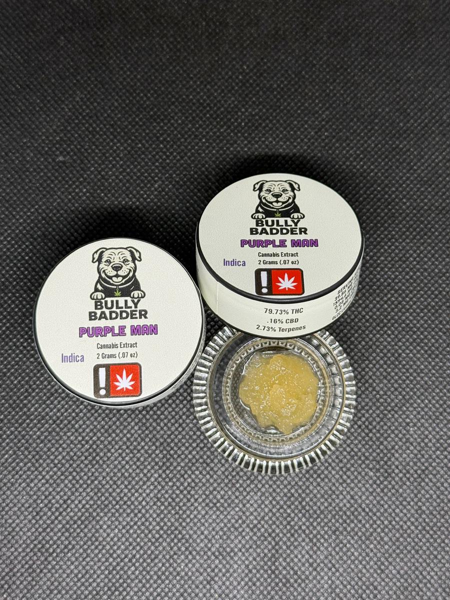 Bully Badder - 2G Purple Man (I) - Cured Resin Dab 2g