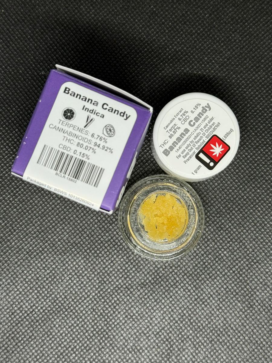 Bobsled - Banana Candy (I) - Live Resin Dab 1g