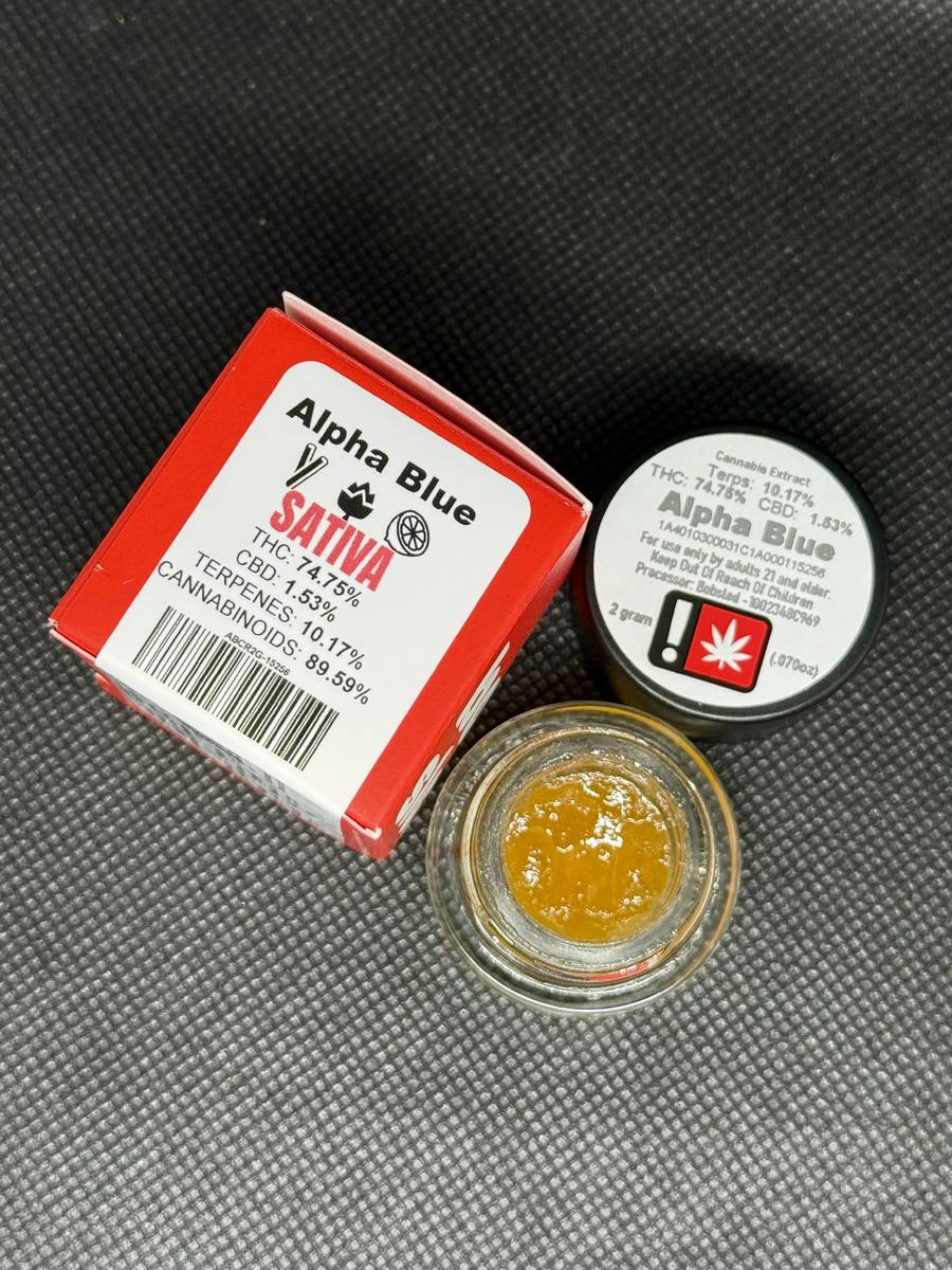 Bobsled Extracts - 2G Alpha Blue (S) - Cured Resin Dab 2g