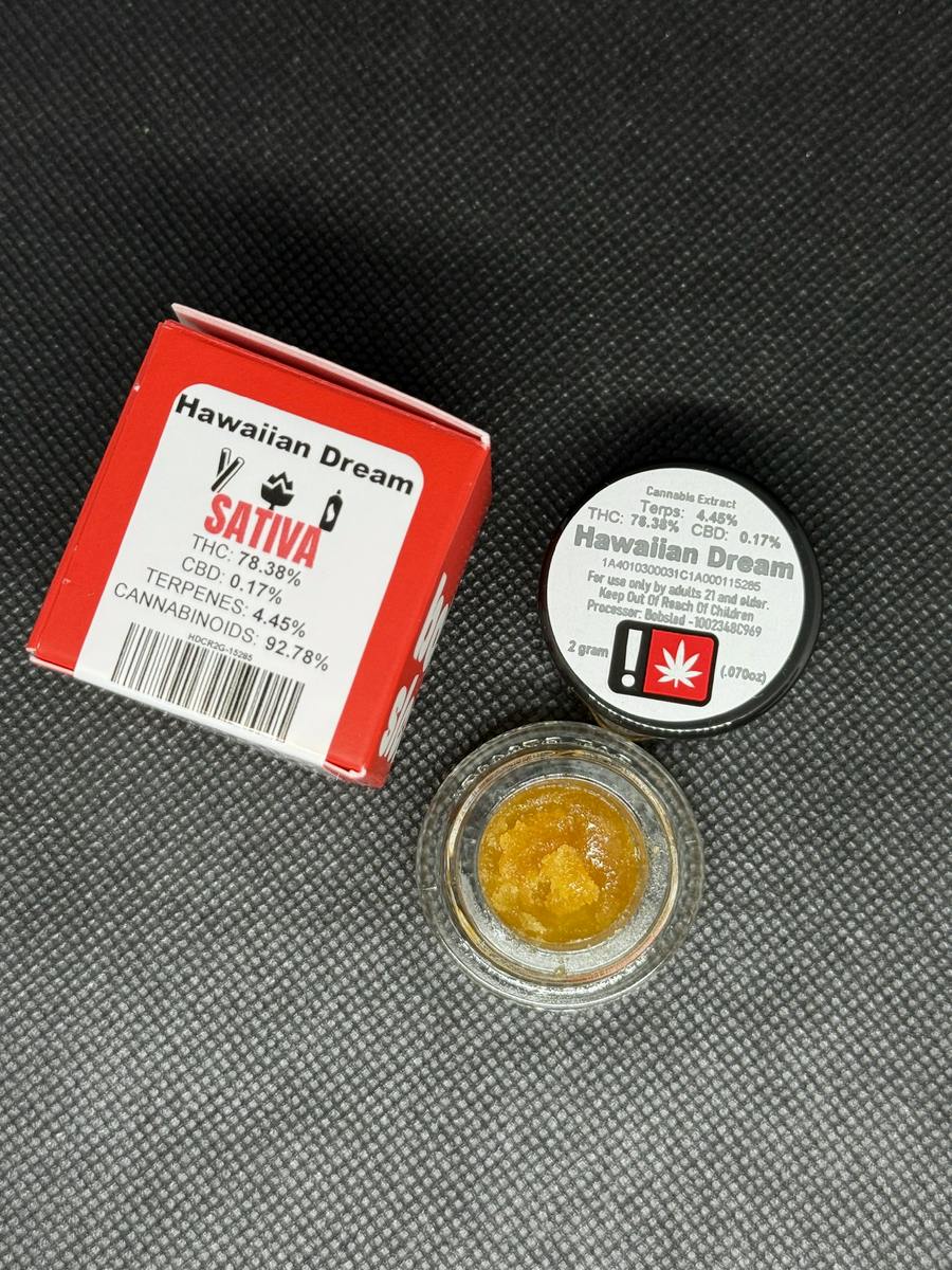 Bobsled - 2G Hawaiian Dream (S) - Cured Resin Dab 2g