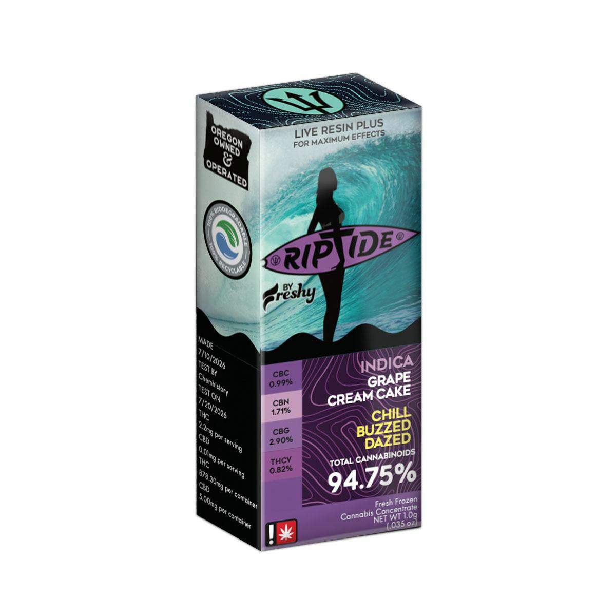 Riptide - Grape Cream Cake (I) - Live Resin Cartridge 1g