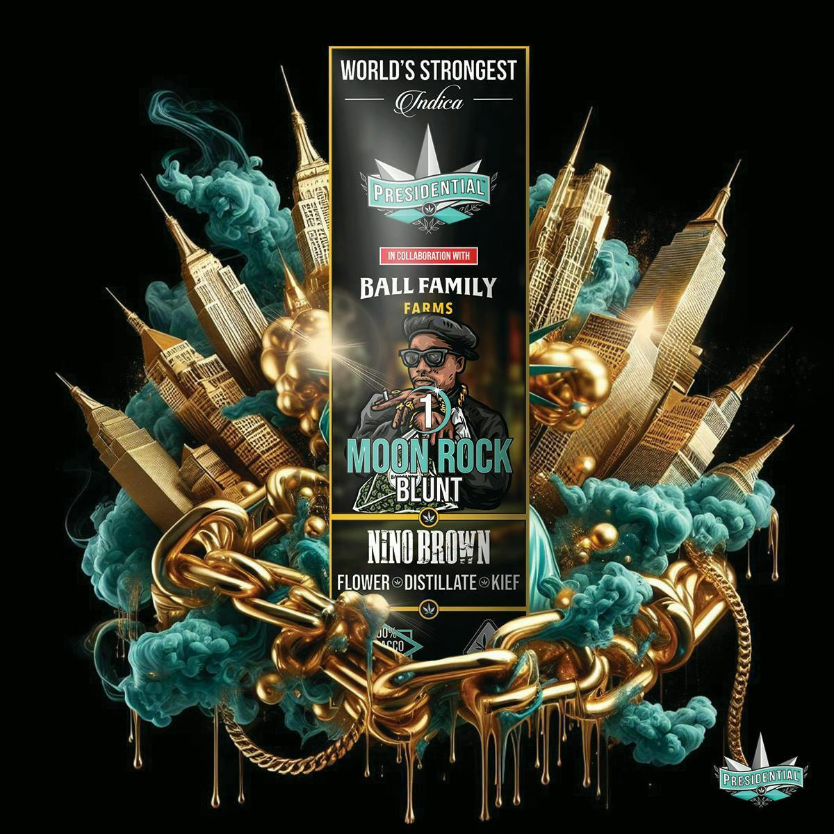 Presidential - PR - Moon Rock min prerolls - Cap Junky
