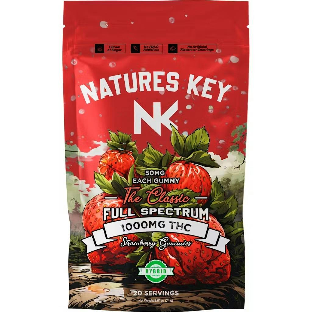 Cherry Apple Sativa - 1000mg Natures Key Gummies