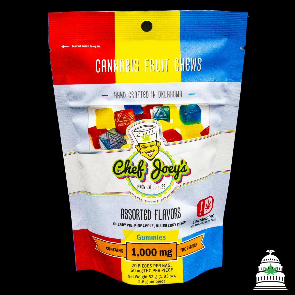 Assorted - 1000mg Chef Joeys Gummies