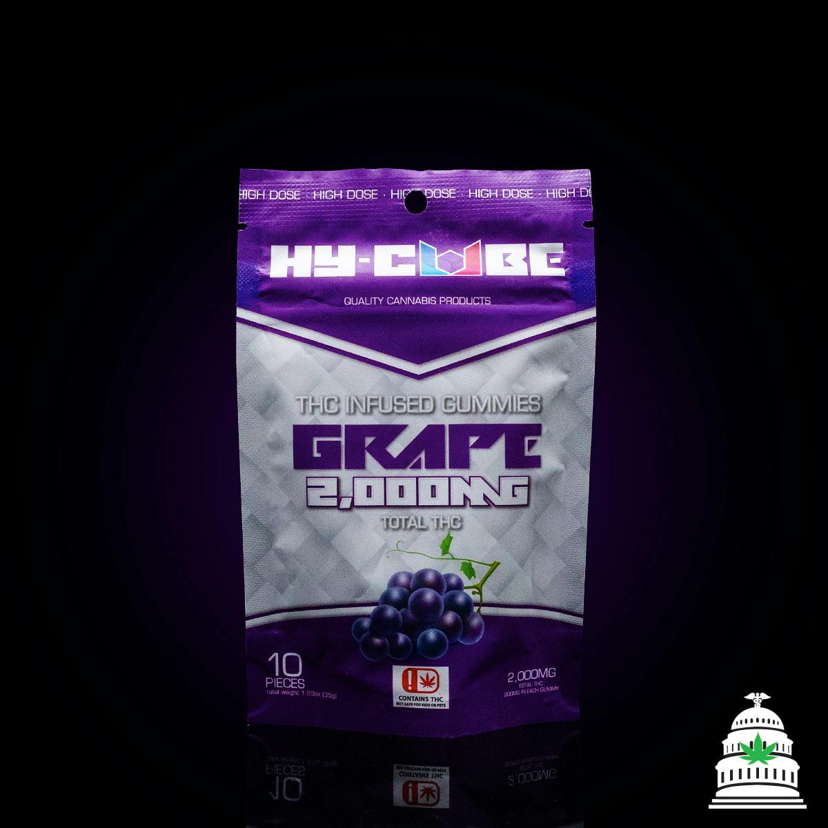 Grape - 2000mg Hy Cube Gummies