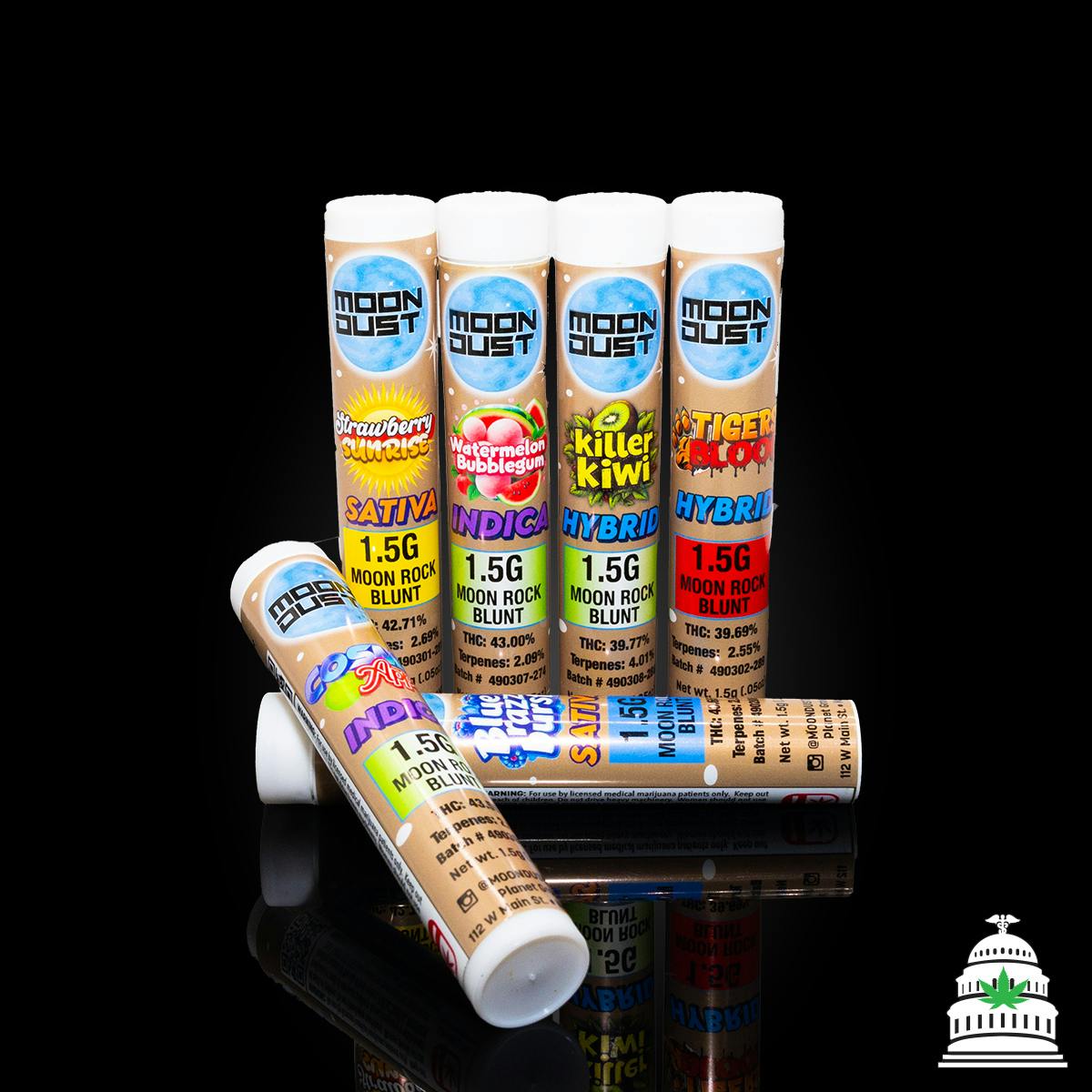 Moon Rock | Strawberry Sunrise | Infused Blunt | 1.5g