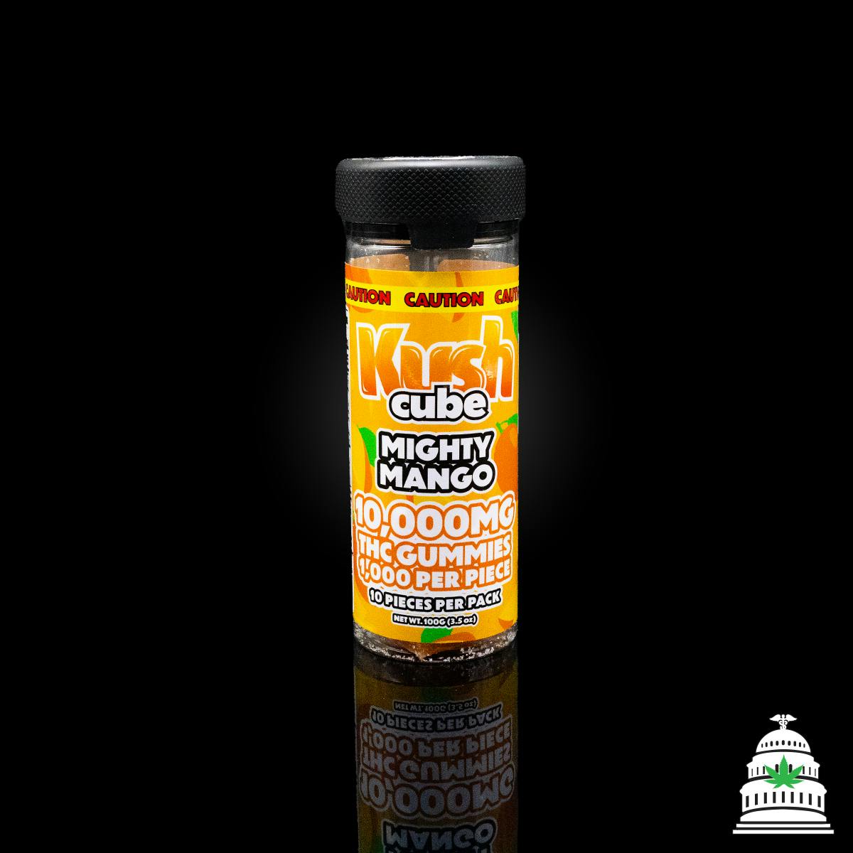 Mighty Mango - 10,000mg Kush Cube Gummies