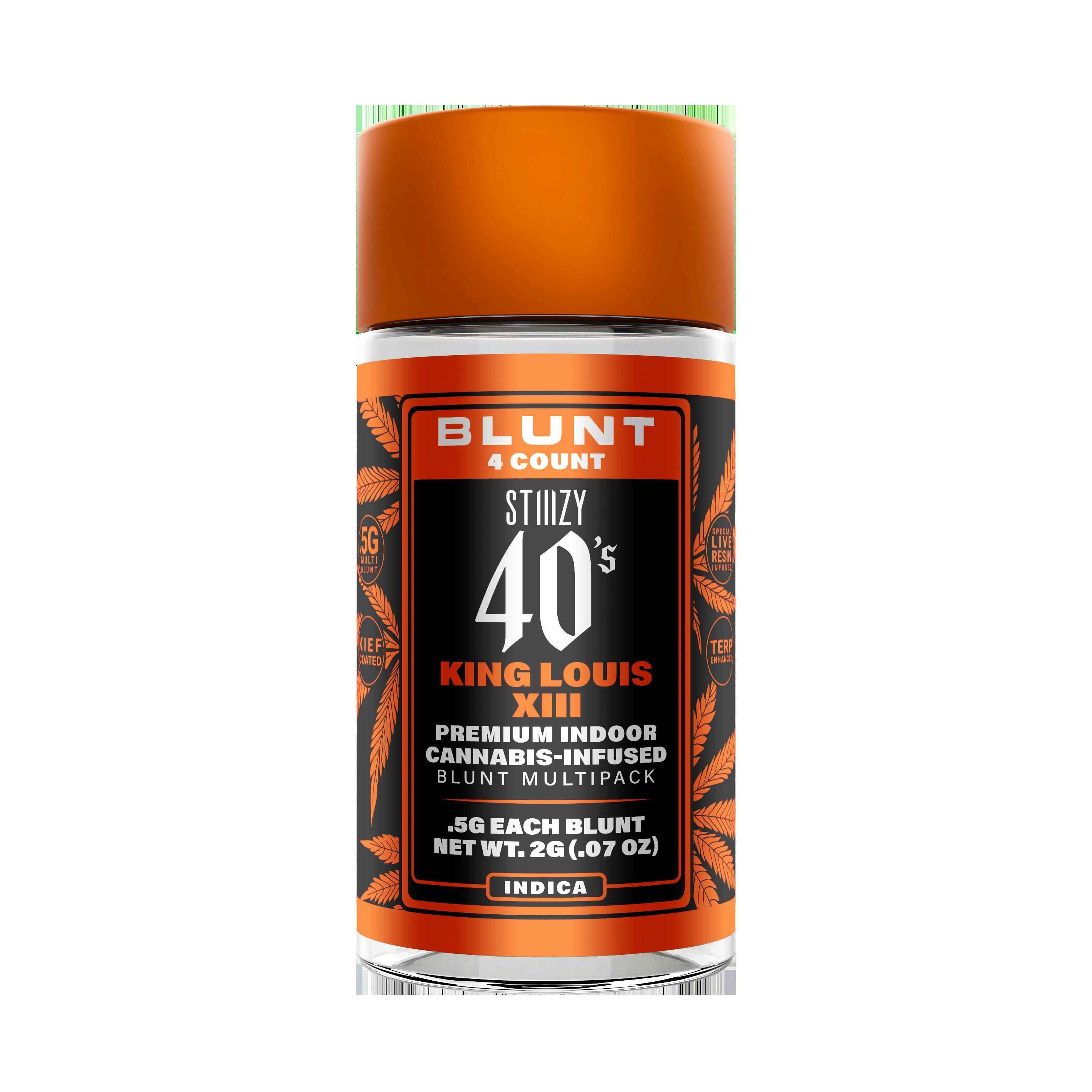 STIIIZY 40's King Louis XIII (I) Infused Blunt Multipack 0.5g 4pk