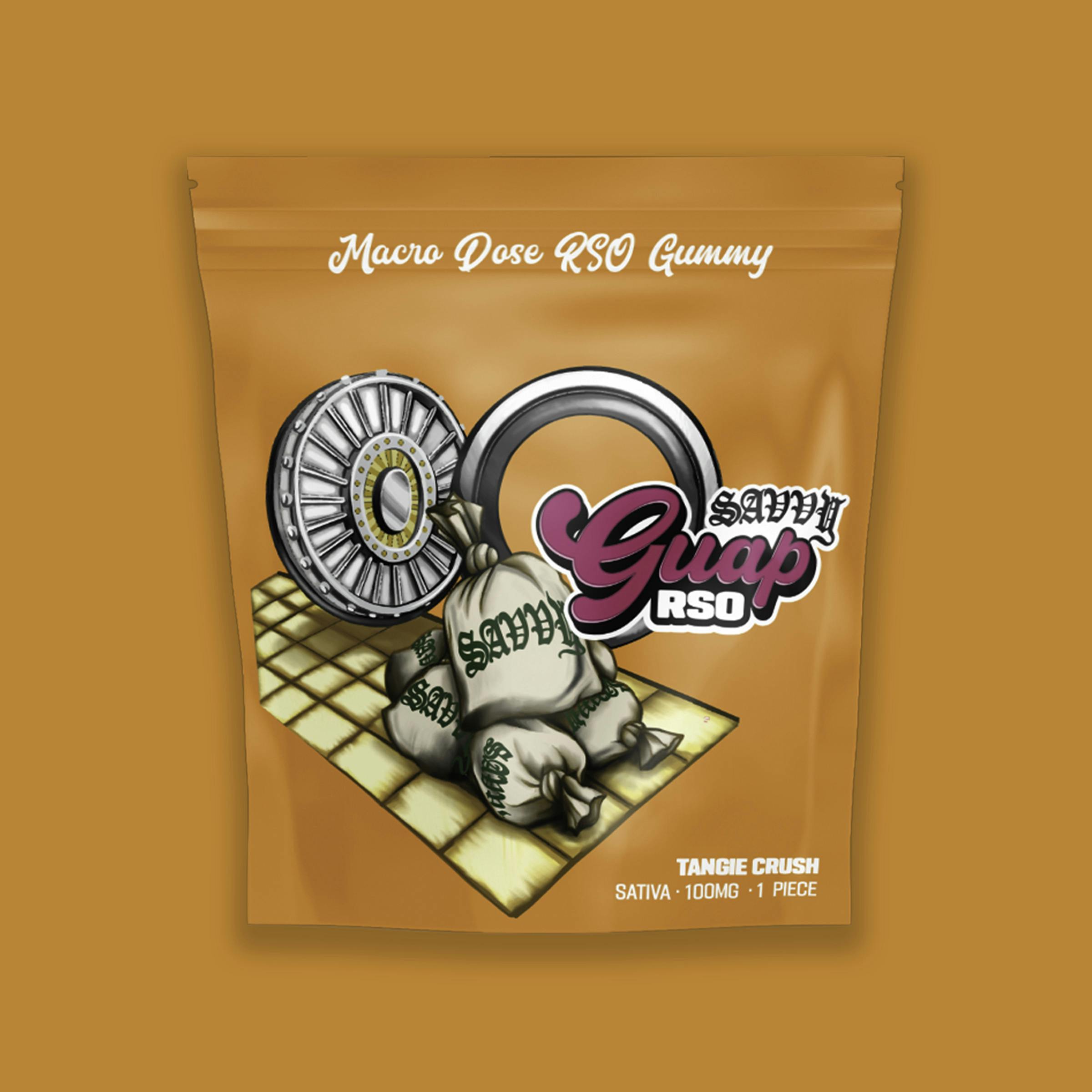 Savvy Guap Tangie Crush RSO Gummies 100mg 1pk