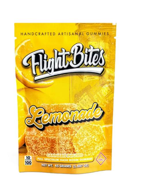 Flight Bites Lemonade Rosin Gummies 10mg 10pk