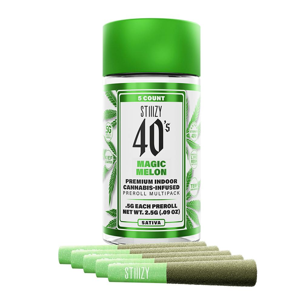 STIIIZY 40's Magic Melon (S) Infused Pre-Roll Multipack 0.5g 4pk