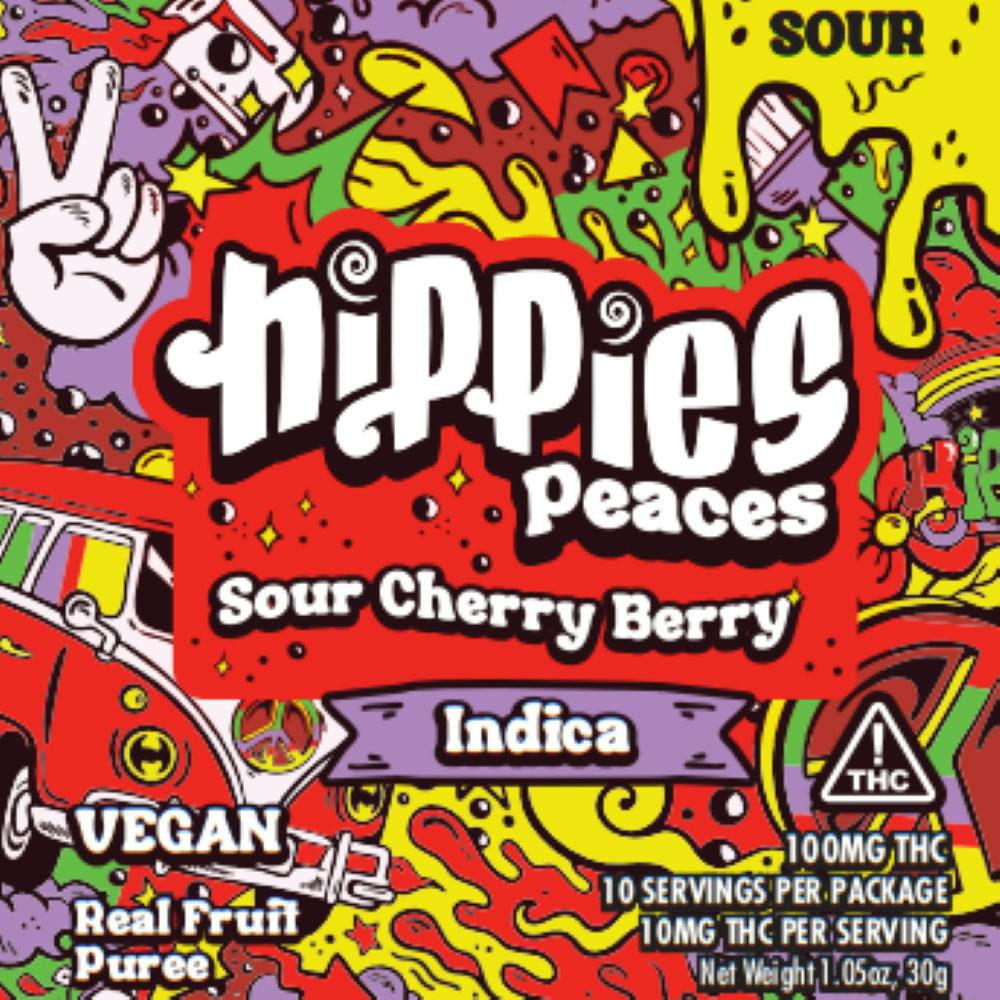 Hippies Peaces Sour Cherry Berry (I) 10mg 10pk