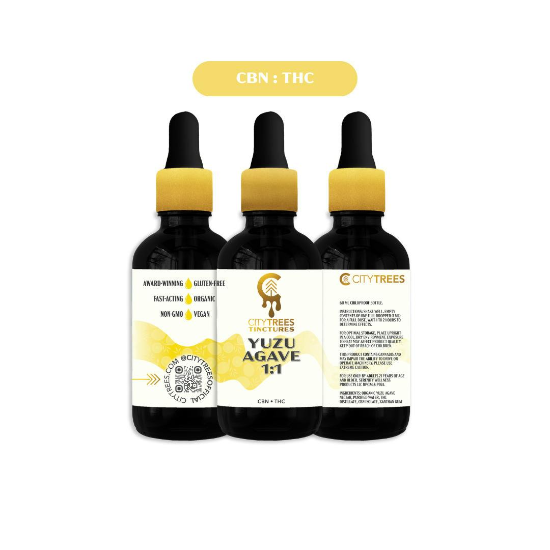 City Trees Yuzu Agave 1:1 CBN/THC Tincture