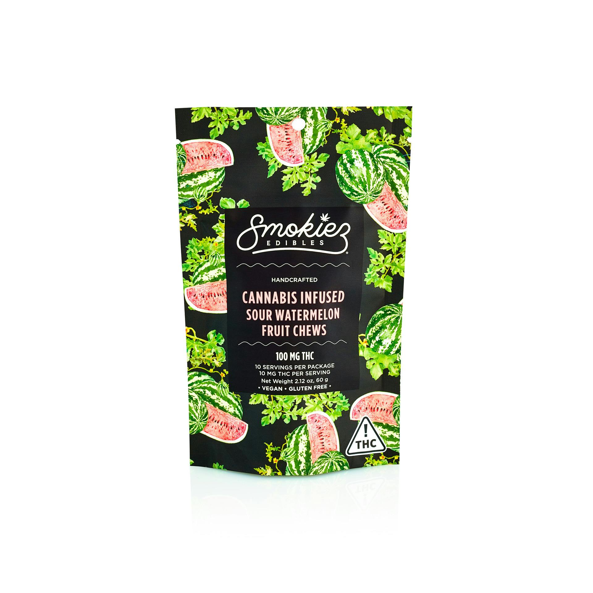 Smokiez Sour Watermelon (H) Fruit Chews 10pk