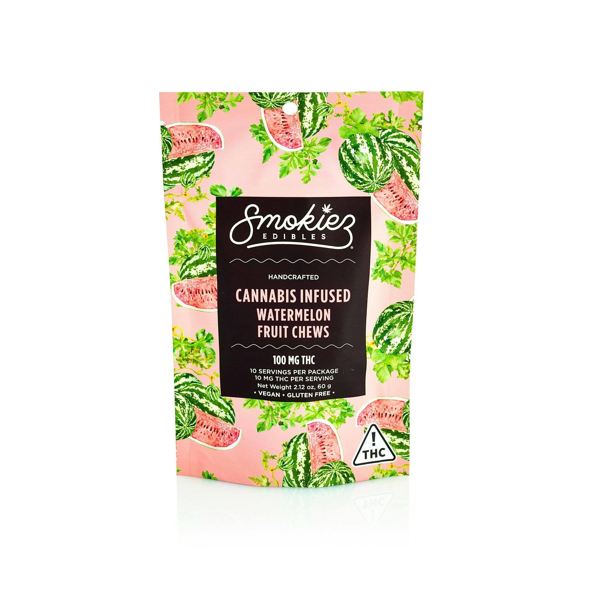 Smokiez Watermelon (H) Fruit Chews 10pk