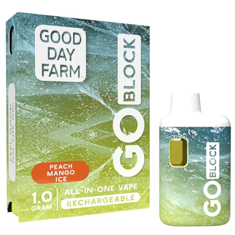 GDF: GO Block Vape | Peach Mango Ice | All-In-One | 1g