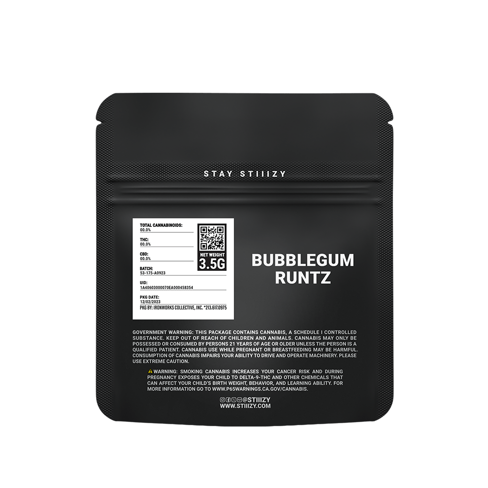 Stiiizy — Fl - Blackberry Bubblegum - Black Label Mylar