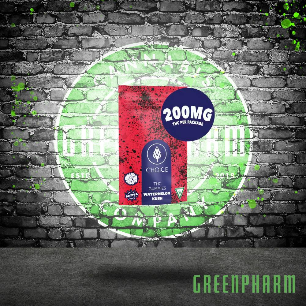Choice | 200MG Gummies | Watermelon Kush