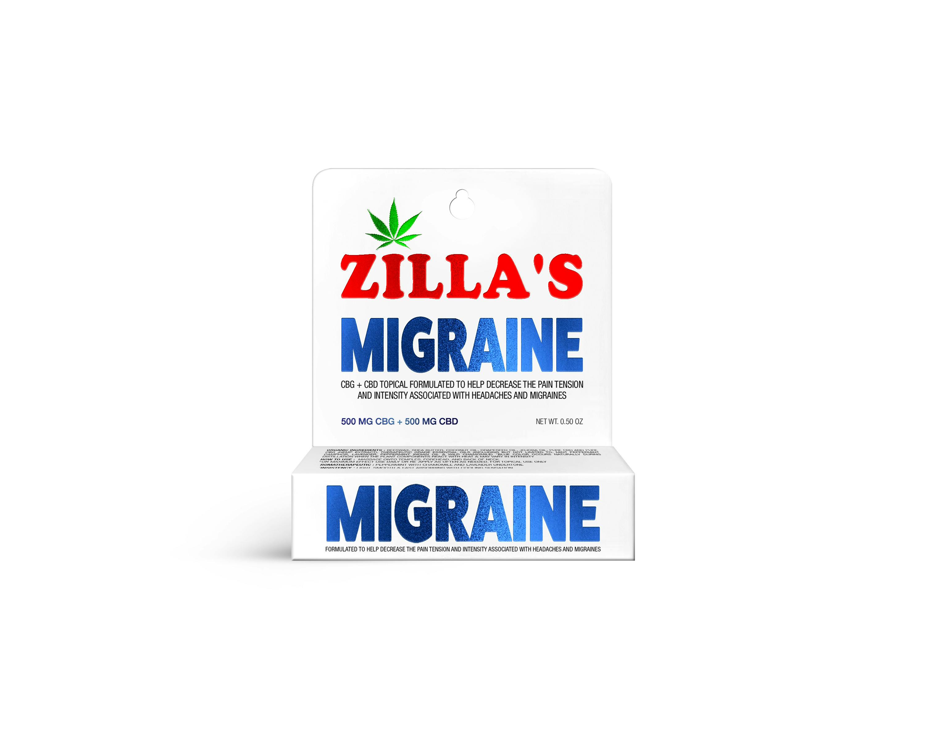 Zilla's Migraine Roll On Stick