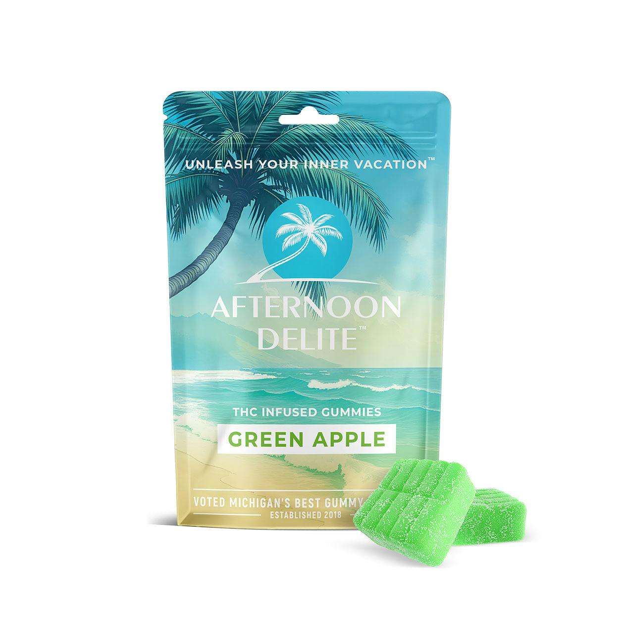 Afternoon Delite | 200MG Gummies | Green Apple
