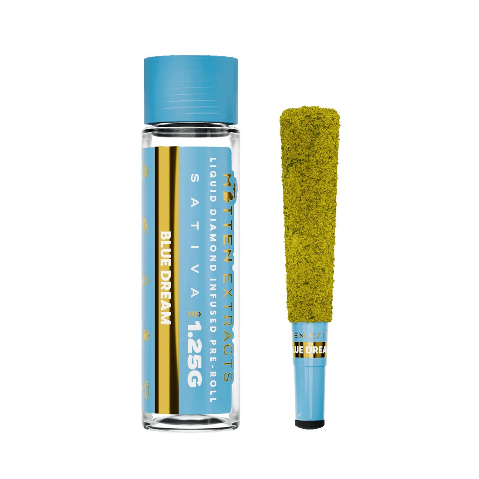Mitten Extracts | 1.25G Live Sauce Infused Pre-roll | Mango Kush