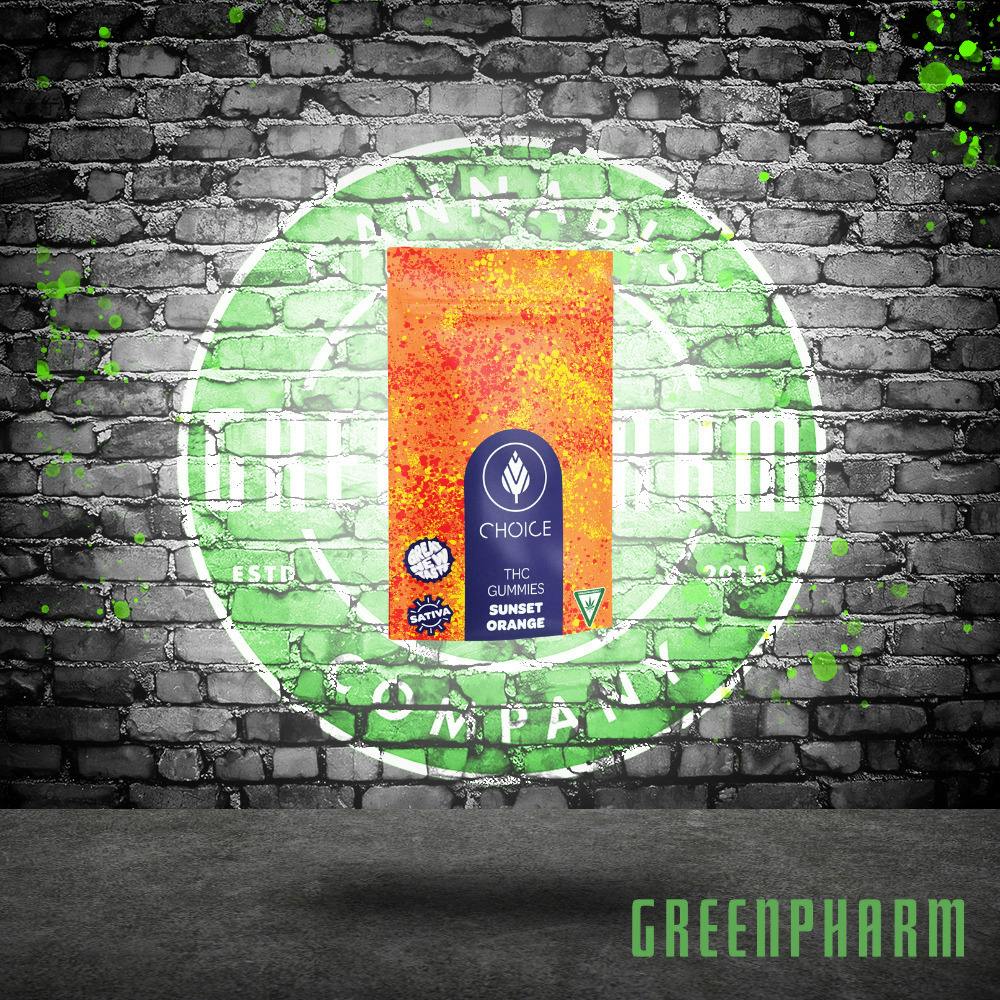 Choice | 200MG Gummies | Sunset Orange