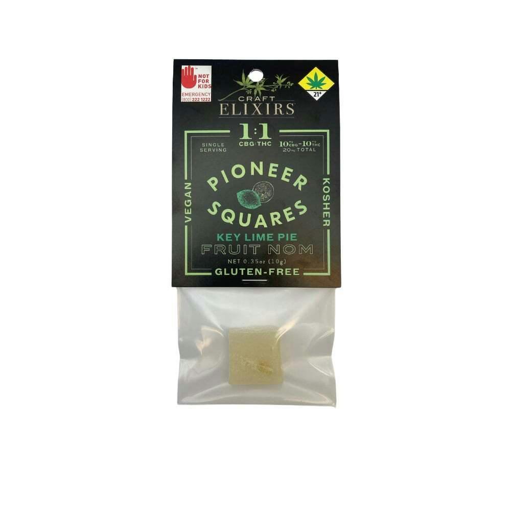 1:1 Gummies Key Lime Pie [Single] (10mg THC/10mg CBG) | Pioneer Squares - Pioneer Squares