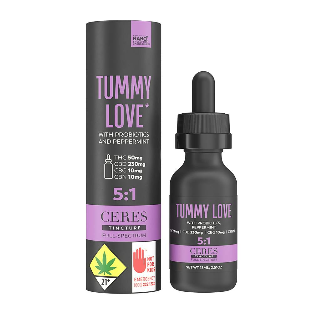 5:1 Tummy Love [15ml] (50mg THC/230mg CBD/10mg CBG/10mg CBN) | Ceres - Tincture