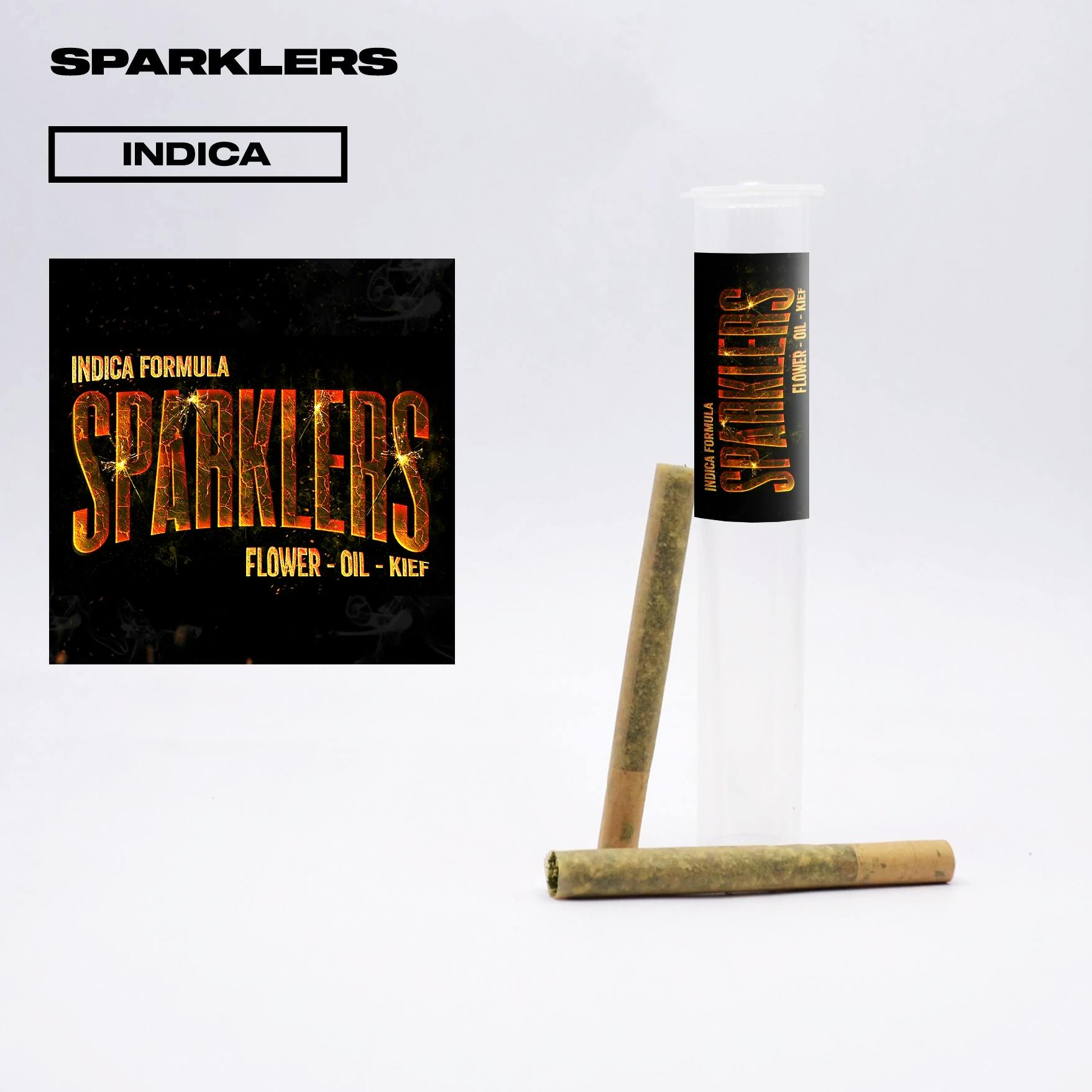 Huckleberry [.5g] | Phat Panda - 2 Pack Sparklers Infused Pre Roll
