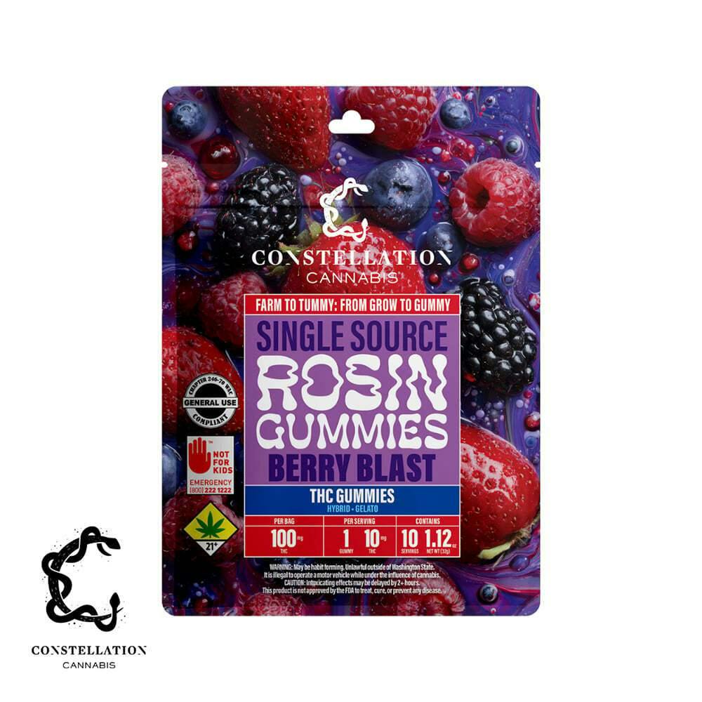 Berry Blast [10pk] (100mg THC) | Constellation Cannabis - Hash Rosin Gummies