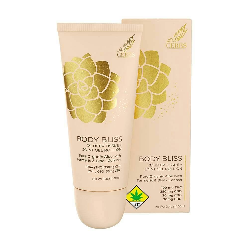 3:1 Body Bliss [3.4oz] (250mg CBD/100mg THC/20mg CBG/30mg CBN) | Ceres - Roll-Up