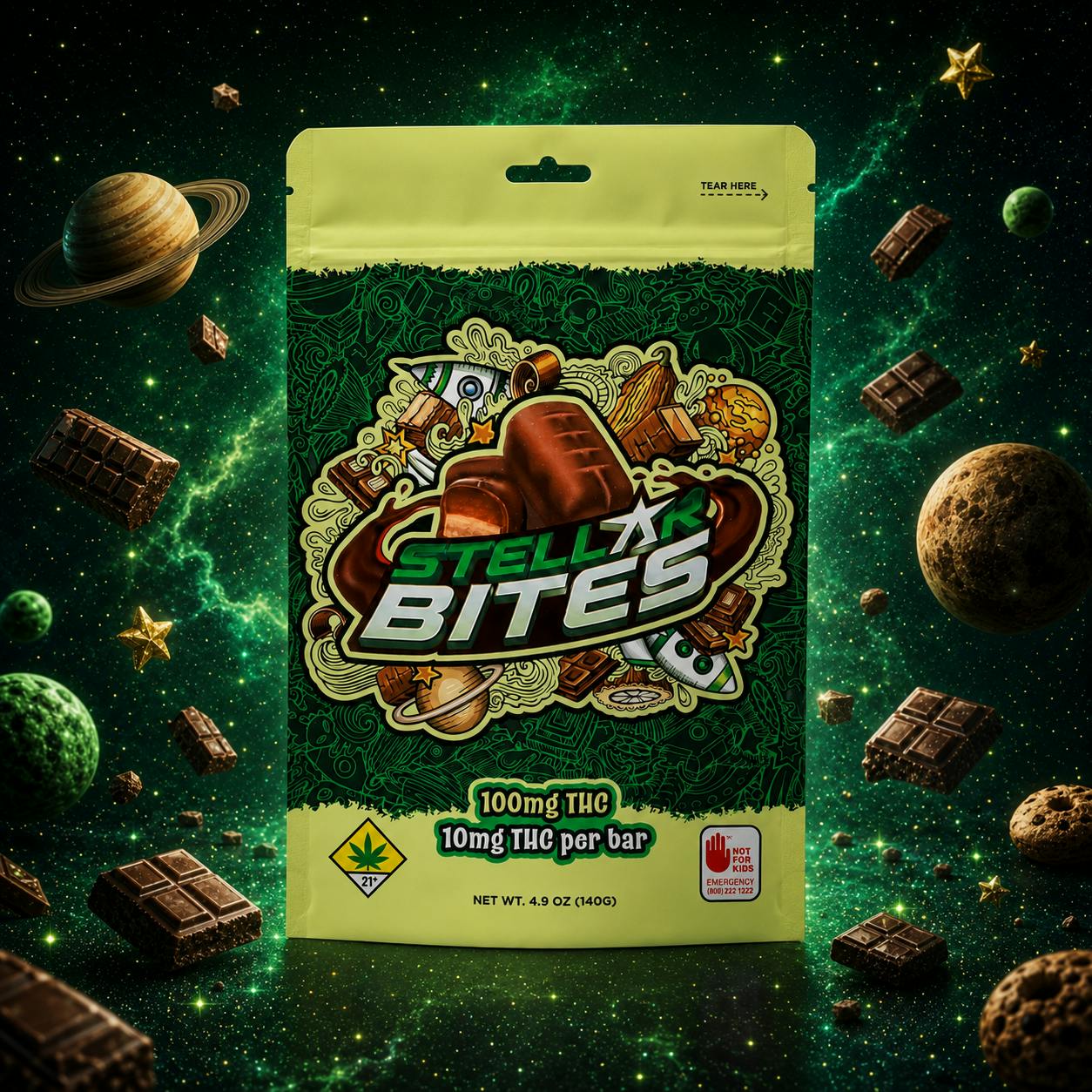 Stellar Bites [10pk] (100mg) | Swifts - Chocolate